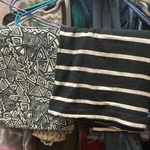 Forever 21 Black and White Pencil Skirt